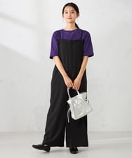 K2EJA04099 a.v.v(アー・ヴェ・ヴェ) 【洗える】2WAYコンビネゾン ブラック