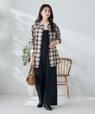 K2EJA04099 a.v.v(アー・ヴェ・ヴェ) 【洗える】2WAYコンビネゾン ブラック