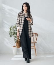 K2EJA04099 a.v.v(アー・ヴェ・ヴェ) 【洗える】2WAYコンビネゾン ブラック