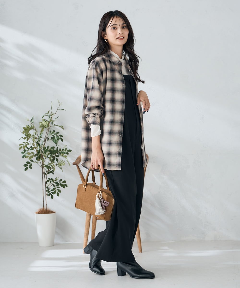 K2EJA04099 a.v.v(アー・ヴェ・ヴェ) 【洗える】2WAYコンビネゾン ブラック