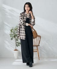 K2EJA04099 a.v.v(アー・ヴェ・ヴェ) 【洗える】2WAYコンビネゾン ブラック