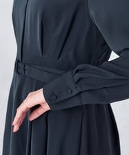 K2EKA06099 a.v.v(アー・ヴェ・ヴェ) 【洗える】ウエストタックワンピース ネイビー