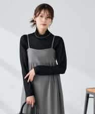 K2EKA10089 a.v.v(アー・ヴェ・ヴェ) 【洗える】バックオープンキャミワンピース グレー