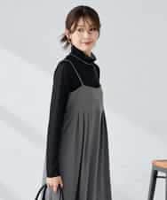 K2EKA10089 a.v.v(アー・ヴェ・ヴェ) 【洗える】バックオープンキャミワンピース グレー