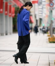 K2FAA46044 a.v.v(アー・ヴェ・ヴェ) 【洗える】バックスリットニット ダークグレー