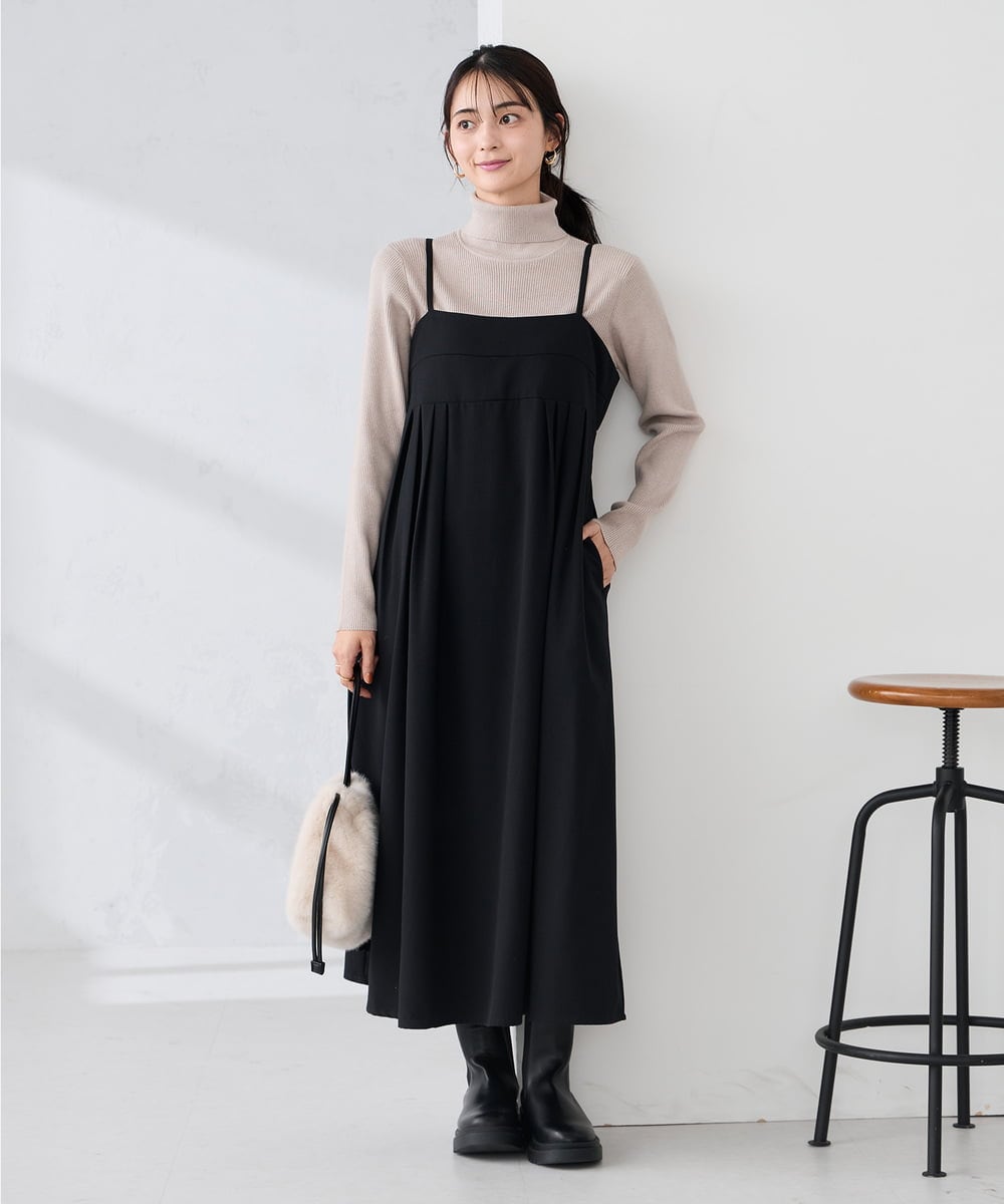 K2FAD01029 a.v.v(アー・ヴェ・ヴェ) リブタートルニット レッド