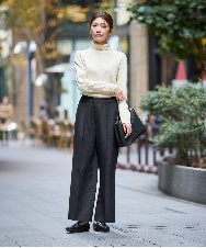 K2FAD01029 a.v.v(アー・ヴェ・ヴェ) リブタートルネックニットプルオーバー レッド