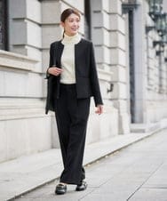 K2FAD01029 a.v.v(アー・ヴェ・ヴェ) リブタートルネックニットプルオーバー レッド