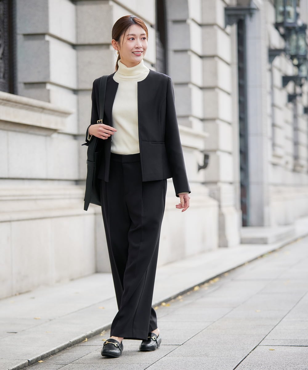 K2FAD01029 a.v.v(アー・ヴェ・ヴェ) リブタートルネックニットプルオーバー レッド