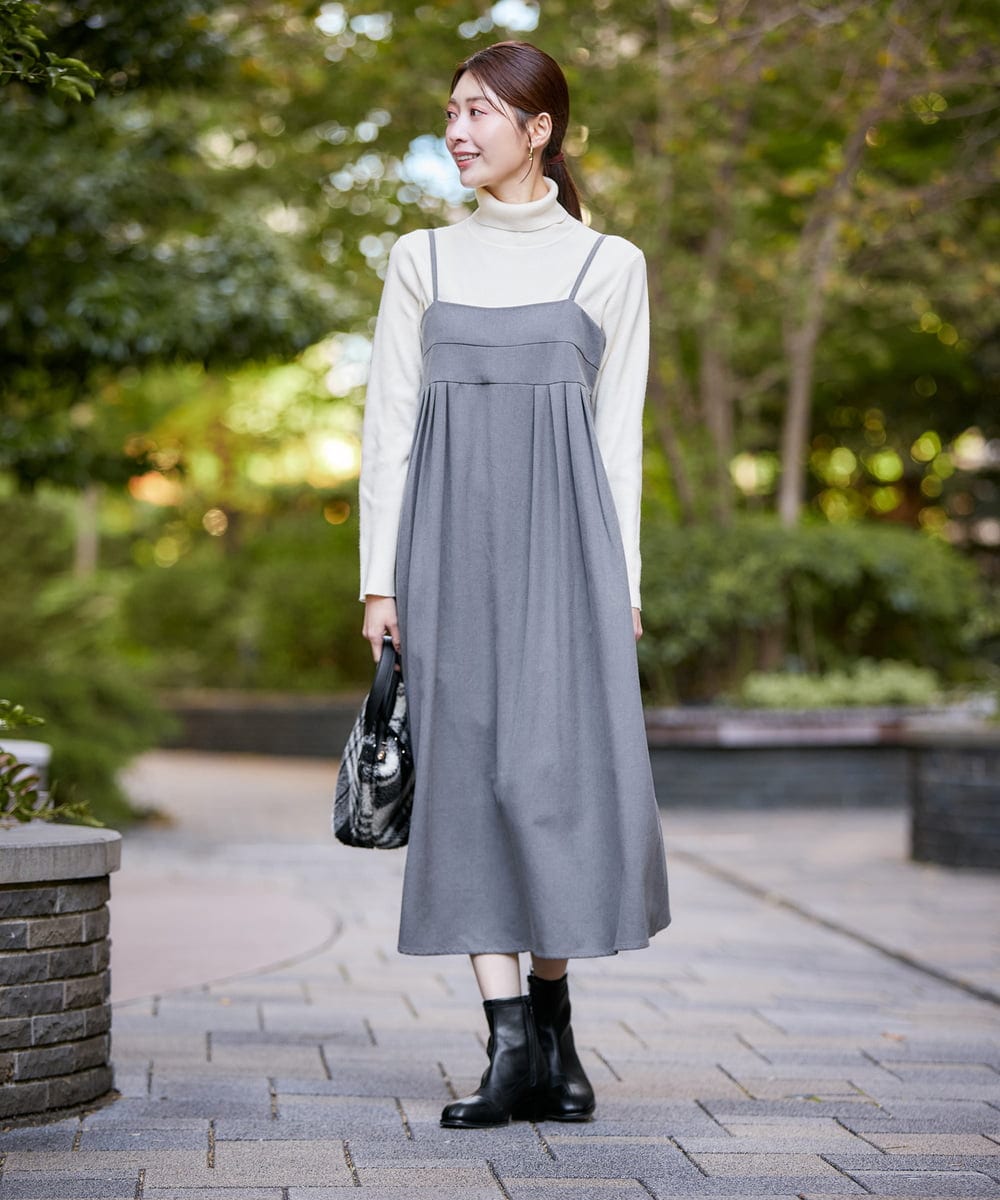 K2FAD01029 a.v.v(アー・ヴェ・ヴェ) リブタートルネックニットプルオーバー レッド