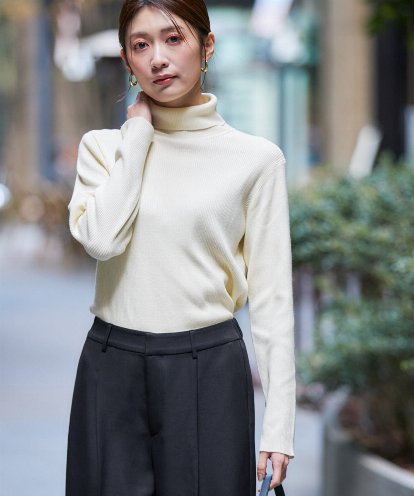 K2FAD01029 a.v.v リブタートルニット