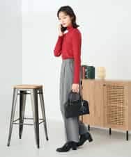 K2FAD01029 a.v.v(アー・ヴェ・ヴェ) リブタートルニット レッド