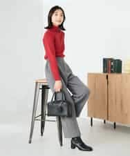 K2FAD01029 a.v.v(アー・ヴェ・ヴェ) リブタートルニット レッド