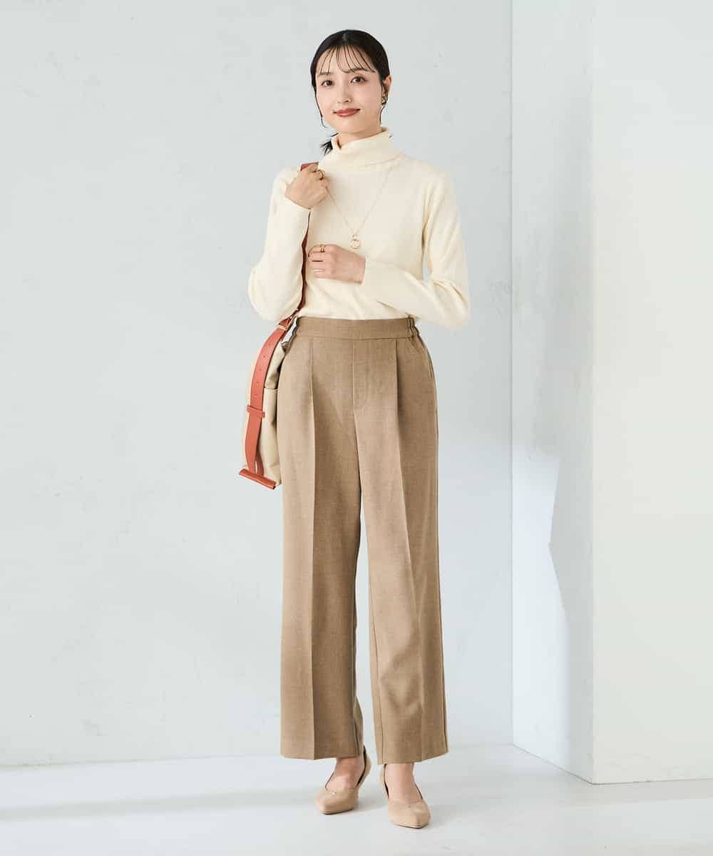 K2FAD01029 a.v.v(アー・ヴェ・ヴェ) リブタートルニット レッド