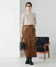 K2FAD01029 a.v.v(アー・ヴェ・ヴェ) リブタートルニット レッド