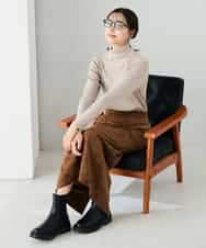 K2FAD01029 a.v.v(アー・ヴェ・ヴェ) リブタートルニット レッド