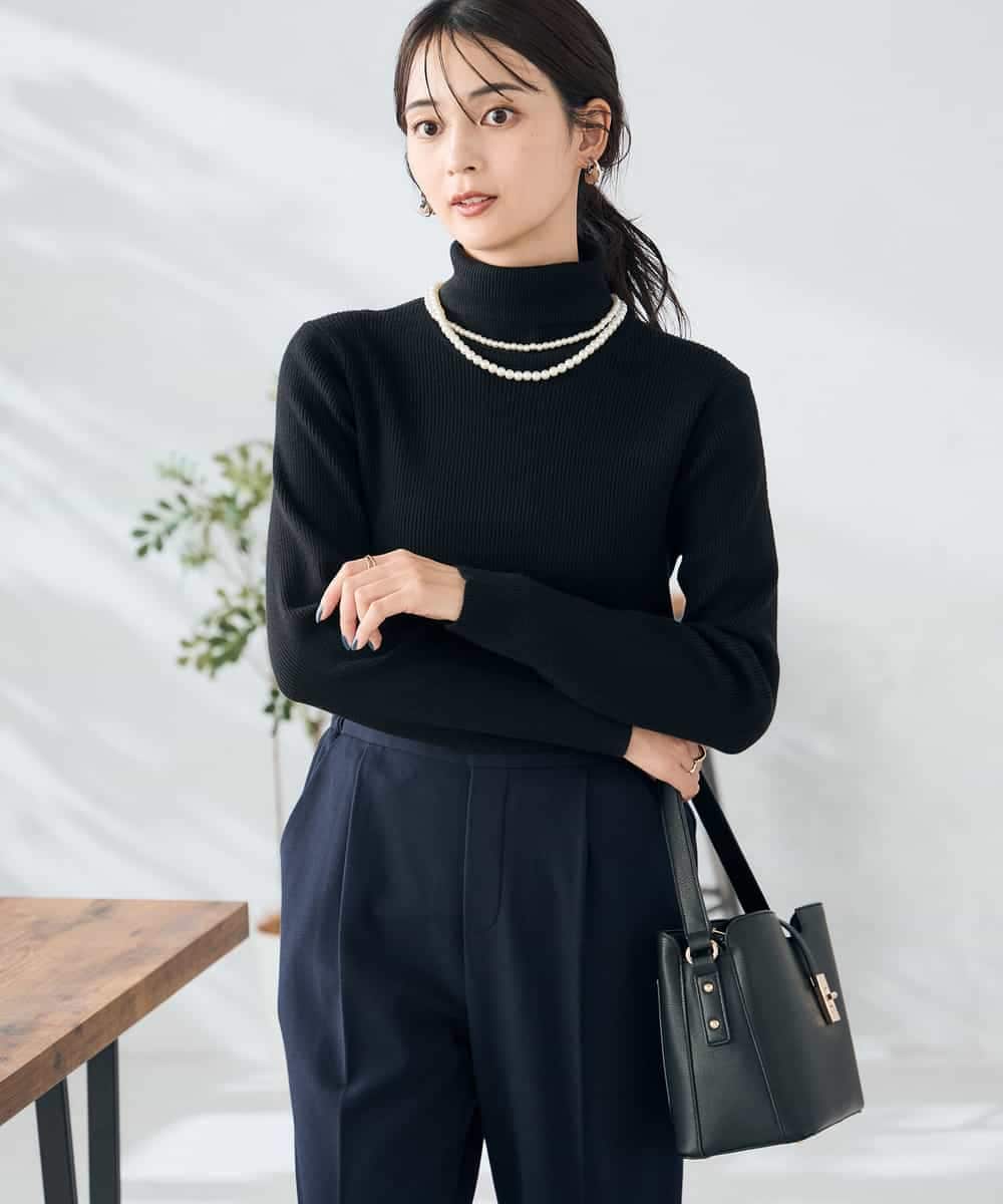 K2FAD01029 a.v.v(アー・ヴェ・ヴェ) リブタートルニット レッド