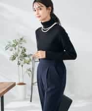 K2FAD01029 a.v.v(アー・ヴェ・ヴェ) リブタートルニット レッド