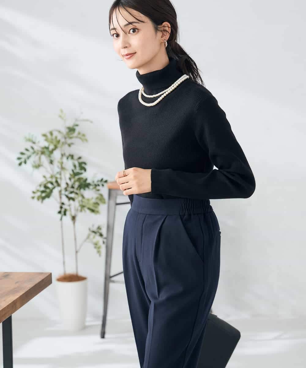 K2FAD01029 a.v.v(アー・ヴェ・ヴェ) リブタートルニット レッド