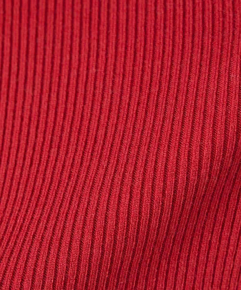 K2FAD01029 a.v.v(アー・ヴェ・ヴェ) リブタートルニット レッド