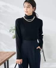 K2FAD01029 a.v.v(アー・ヴェ・ヴェ) リブタートルニット ブラック