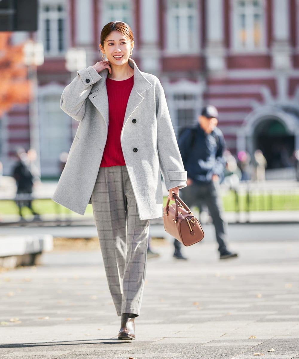 洗える】求心風モックネックニット(ニット・セーター) | a.v.v(アー