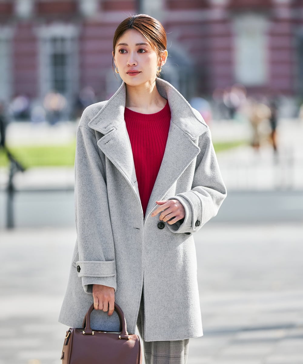 洗える】求心風モックネックニット(ニット・セーター) | a.v.v(アー