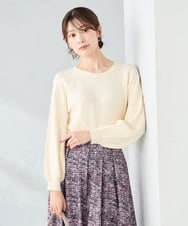 K2FAD10044 a.v.v(アー・ヴェ・ヴェ) 【洗える/雑誌InRed(宝島社)11月号掲載】求心風モックネックニット アイボリー