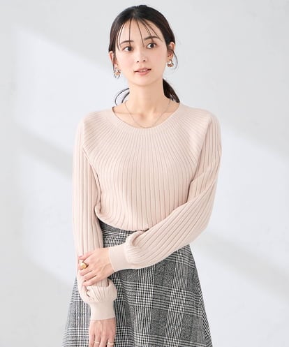 K2FAD10044 a.v.v 【洗える】求心風モックネックニット【新色追加】