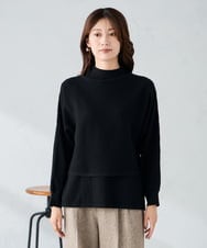 K2FAD30069 a.v.v(アー・ヴェ・ヴェ) 【2SET】クロップドニット＆ニットベスト ブルー