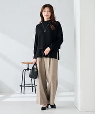 K2FAD30069 a.v.v(アー・ヴェ・ヴェ) 【2SET】クロップドニット＆ニットベスト ブルー