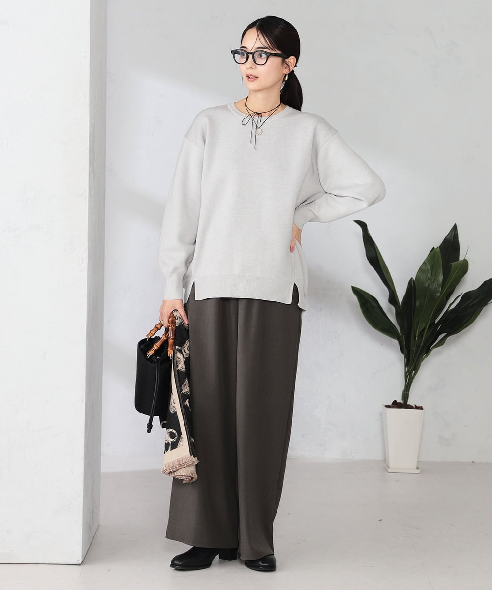 K2FAD38044 a.v.v(アー・ヴェ・ヴェ) スウェットライクニット ピンク