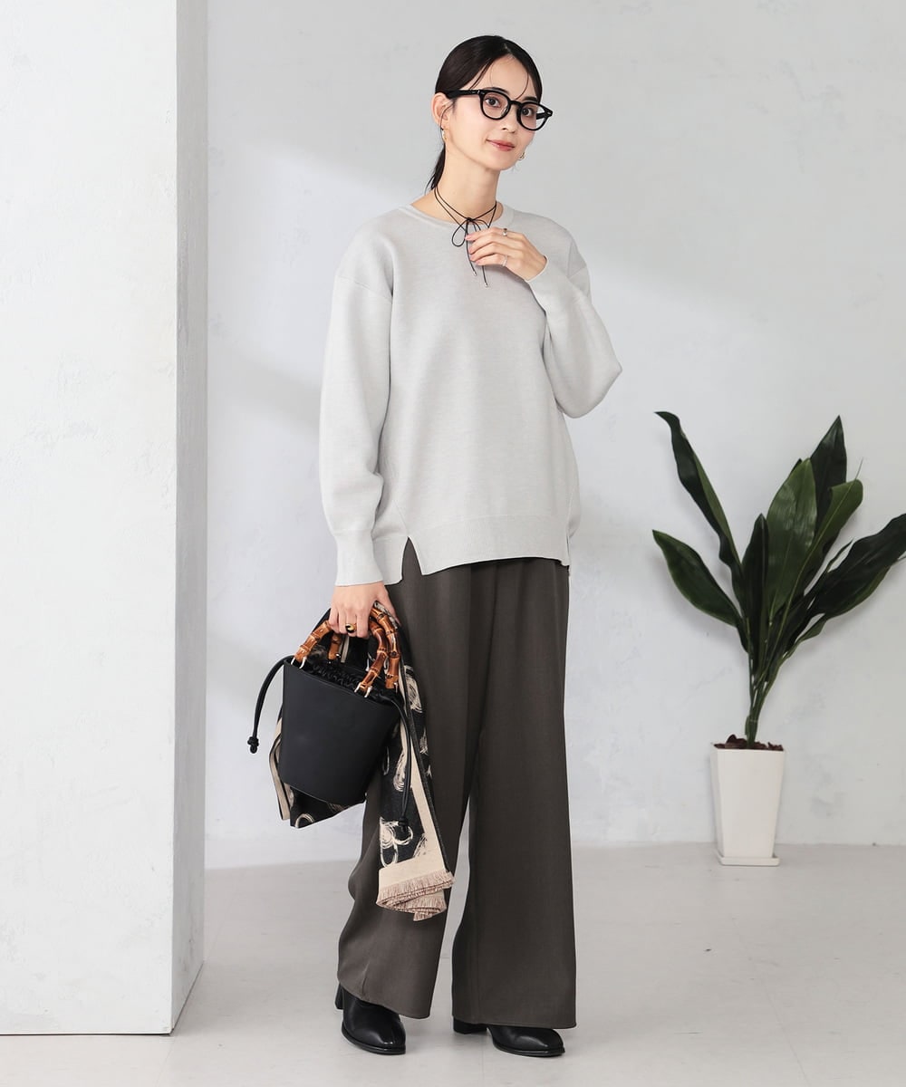 K2FAD38044 a.v.v(アー・ヴェ・ヴェ) スウェットライクニット ピンク