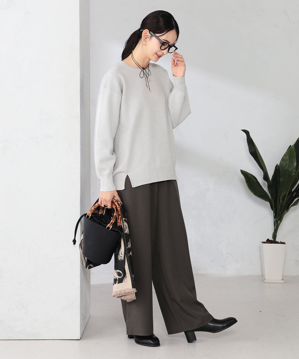 K2FAD38044 a.v.v(アー・ヴェ・ヴェ) スウェットライクニット ピンク