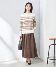 K2FAD40039 a.v.v(アー・ヴェ・ヴェ) 【洗える】プチハイネックニット グレー