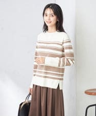 K2FAD40039 a.v.v(アー・ヴェ・ヴェ) 【洗える】プチハイネックニット グレー