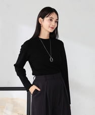 K2FAD40039 a.v.v(アー・ヴェ・ヴェ) 【洗える】プチハイネックニット グレー