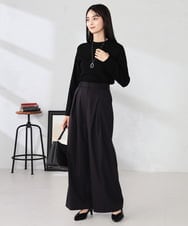 K2FAD40039 a.v.v(アー・ヴェ・ヴェ) 【洗える】プチハイネックニット グレー