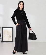 K2FAD40039 a.v.v(アー・ヴェ・ヴェ) 【洗える】プチハイネックニット グレー