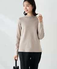 K2FAD40039 a.v.v(アー・ヴェ・ヴェ) 【洗える】プチハイネックニット グレージュ