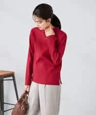 K2FAD40039 a.v.v(アー・ヴェ・ヴェ) 【洗える】プチハイネックニット グレー