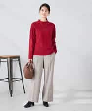 K2FAD40039 a.v.v(アー・ヴェ・ヴェ) 【洗える】プチハイネックニット グレー