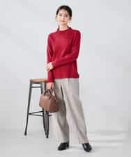 K2FAD40039 a.v.v(アー・ヴェ・ヴェ) 【洗える】プチハイネックニット グレー