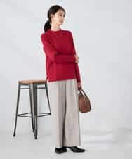 K2FAD40039 a.v.v(アー・ヴェ・ヴェ) 【洗える】プチハイネックニット グレー