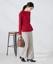 K2FAD40039 a.v.v(アー・ヴェ・ヴェ) 【洗える】プチハイネックニット グレー