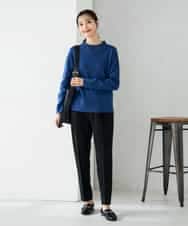 K2FAD40039 a.v.v(アー・ヴェ・ヴェ) 【洗える】プチハイネックニット グレー