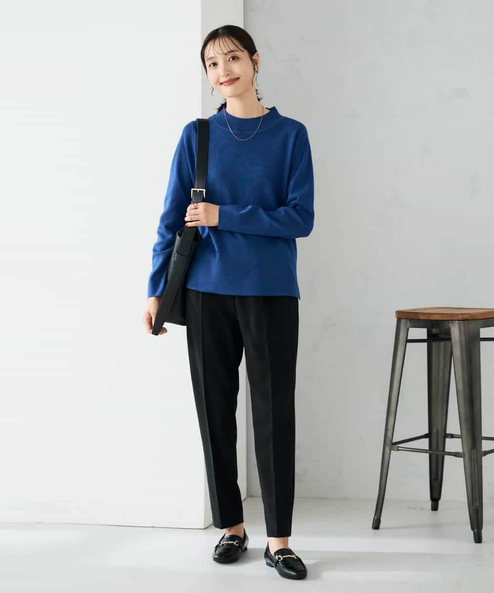 K2FAD40039 a.v.v(アー・ヴェ・ヴェ) 【洗える】プチハイネックニット グレー