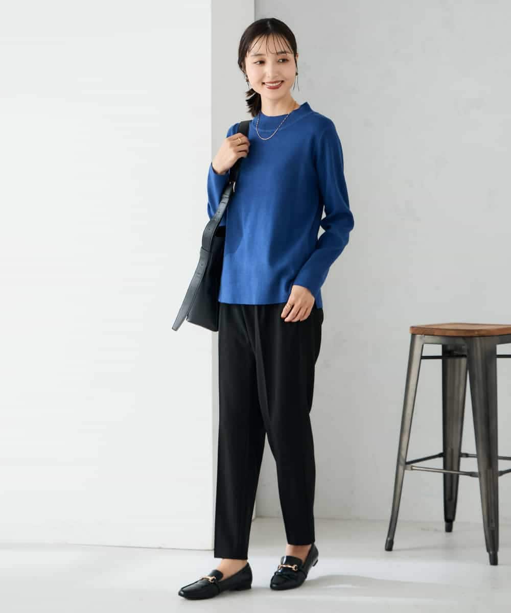 K2FAD40039 a.v.v(アー・ヴェ・ヴェ) 【洗える】プチハイネックニット グレー