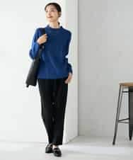 K2FAD40039 a.v.v(アー・ヴェ・ヴェ) 【洗える】プチハイネックニット グレー