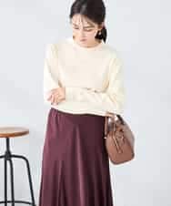 K2FAD40039 a.v.v(アー・ヴェ・ヴェ) 【洗える】プチハイネックニット グレー